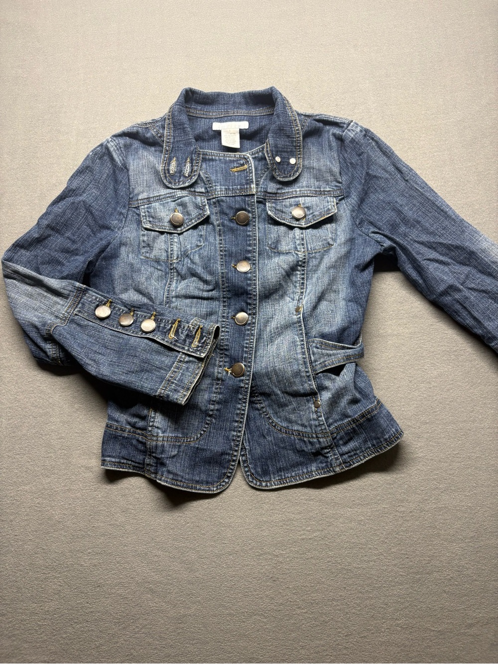 Vintage Y2K Charlotte Russe Fitted Denim Jacket
